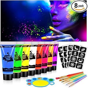 Maquillage UV – rave makeup